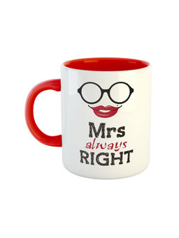 ARTBUG - Red Mrs Always Right Printed Coffee Mug