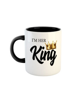 ARTBUG - Black I'M Her King Ceramic Coffee Mug