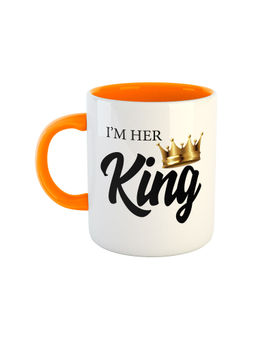 ARTBUG - Orange I'M Her King Ceramic Coffee Mug