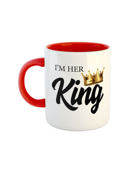 ARTBUG - Red I'M Her King Ceramic Coffee Mug