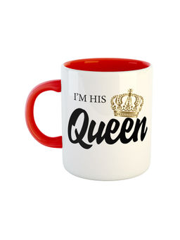 ARTBUG - Red I'M His Queen Ceramic Coffee Mug
