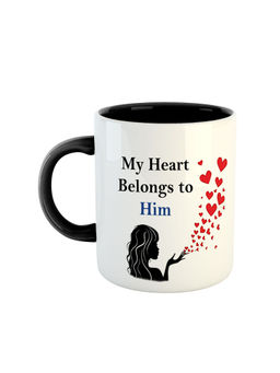 ARTBUG - Black My Heart Belongs To Him Coffee Mug