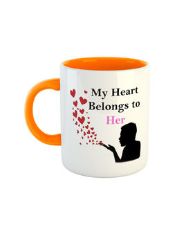 ARTBUG - Orange My Heart Belongs To Her Coffee Mug