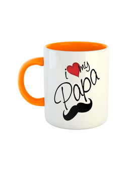 ARTBUG - Orange I Love My Papa Coffee Mug