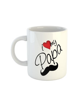 ARTBUG - White I Love My Papa Coffee Mug