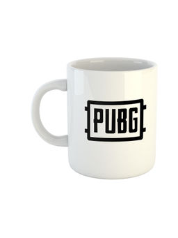 ARTBUG - White Pubg Player Unknowns Battlegrounds Logo Coffee Mug