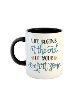 ARTBUG - Black Life Begins At The End Of Your Comfort Zone Coffee Mug