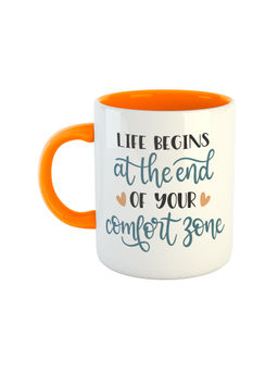 ARTBUG - Orange Life Begins At The End Of Your Comfort Zone Coffee Mug