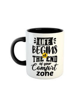 ARTBUG - Black Life Begins At The End Of Your Comfort Zone Coffee Mug