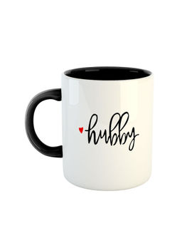 ARTBUG - Black Hubby Printed Ceramic Coffee Mug