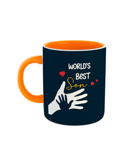 ARTBUG - Orange Worlds Best Son Printed Coffee Mug