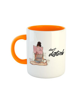 ARTBUG - Orange Don't Disturb Printed Coffee Mug