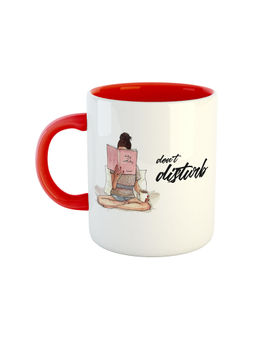 ARTBUG - Red Don't Disturb Printed Coffee Mug