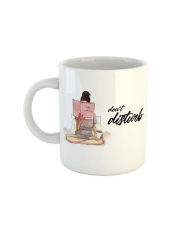 ARTBUG - White Don't Disturb Printed Coffee Mug