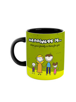 ARTBUG - Black Happiness Is When Your Family Is There For You Coffee Mug