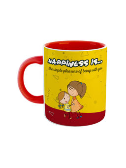 ARTBUG - Red Happiness Is The Simple Pleasure Of Being With You Coffee Mug