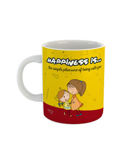 ARTBUG - White Happiness Is The Simple Pleasure Of Being With You Coffee Mug