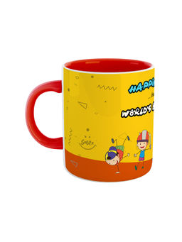 ARTBUG - Red Happiness Is Having The Worlds Best Friends Coffee Mug