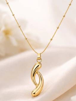 OOMPH - Gold Twisted Infinity Design Anti Tarnish Pendant Necklace