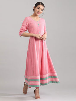 Aurelia - Pink Geometric Dress