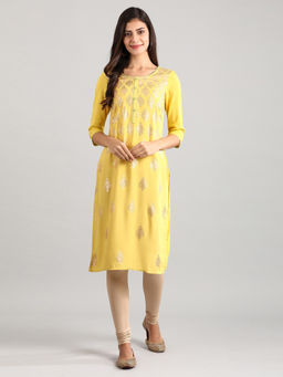 Aurelia - Yellow Geometric Dress