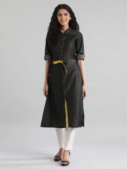 Aurelia - Black Embroidered Dress