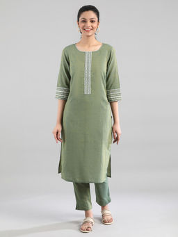 Aurelia - Green 2Tone Kurta