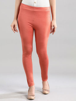 Aurelia - Orange Slim Fit Tights