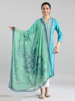 Aurelia - Blue Elfino Chiffon Dupatta