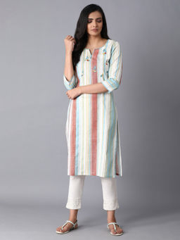 W - Multi-Color Stripes Kurta