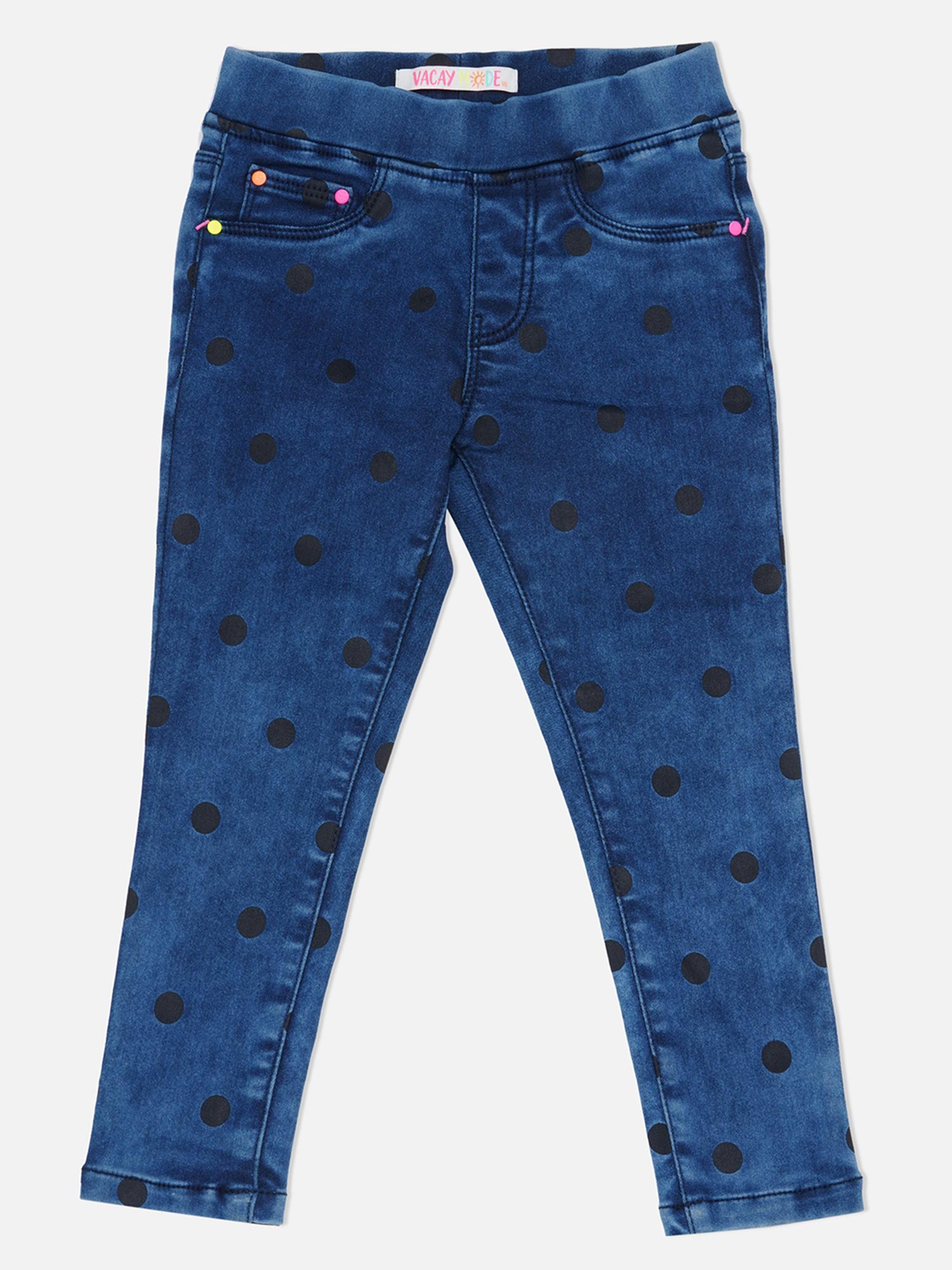 Buy VITAMINS Blue Cotton Printed 