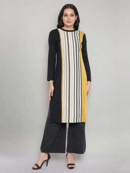 Aurelia - Grey Winter Ethnic Kurta