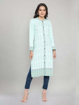 Aurelia - Brook Green Knit Kurta
