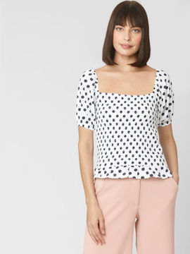 Polka smock shirt clearance