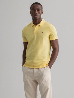 GANT - Yellow Solid Polo T-Shirt