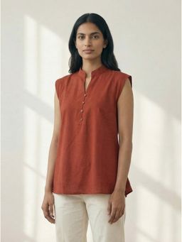 ZNKL - Rust Pure Cotton Solid Top