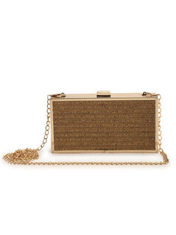 The Purple Sack - Gold Power Clutch