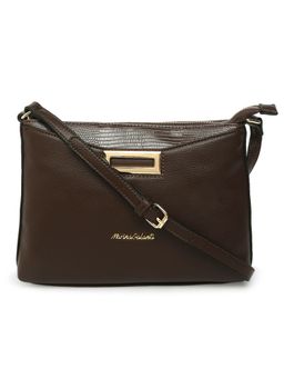 Marina Galanti - Dark Brown Color Soft PU Material Medium Size Sling Bag- MB0388CY2006