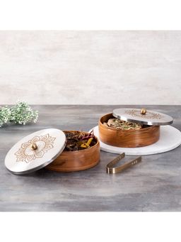 Nestroots - Mandala Lazer Printed Chapatti & Masala Set