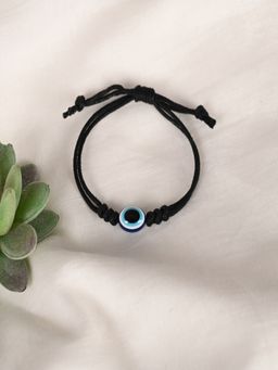 NVR - Unisex Black Evil Eye Adjustable Bracelet
