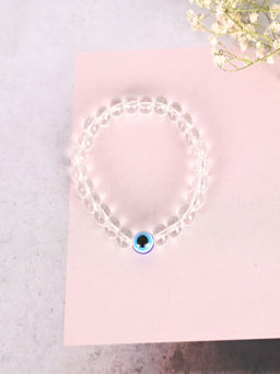 NVR - Unisex Transparent Beaded Elasticated Bracelet