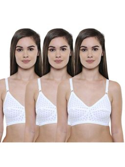 Bodycare - Pack of 3 Premium Perfect Coverage Bra In White Colour