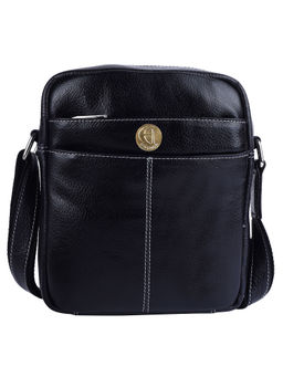 HiLEDER - Pure Genuine Leather Utility 7 Inch Travel Office Ipad Tab Bag, Navyblue