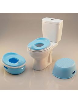 BAYBEE - Blue 3 in 1 Baby Potty Training Seat with Removable Tray & Anti-Slip Base