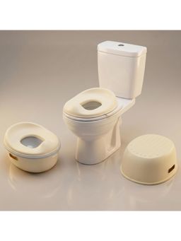 BAYBEE - Ivory 3 in 1 Baby Potty Training Seat with Removable Tray & Anti-Slip Base