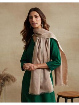 Fabindia - Beige Silk Blend Stole