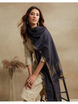 Fabindia - Black Silk Blend Stole