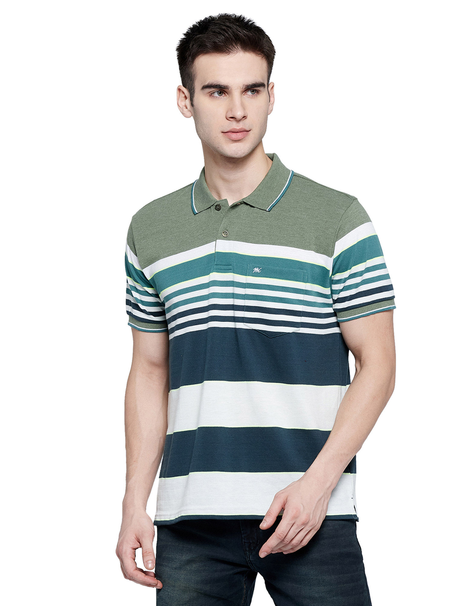 Buy Monte Carlo Mens Green T-Shirt 