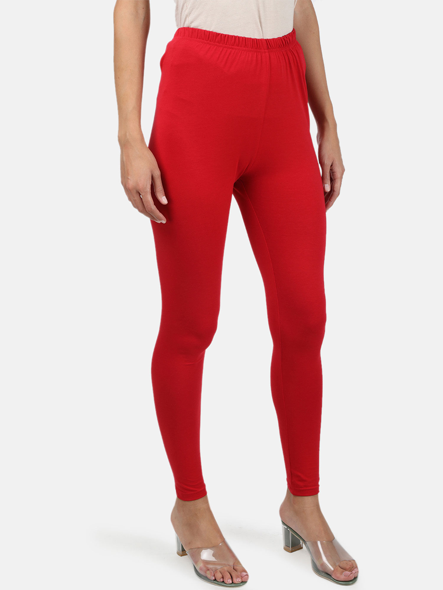 Buy Monte Carlo Women Red Solid Cotton 