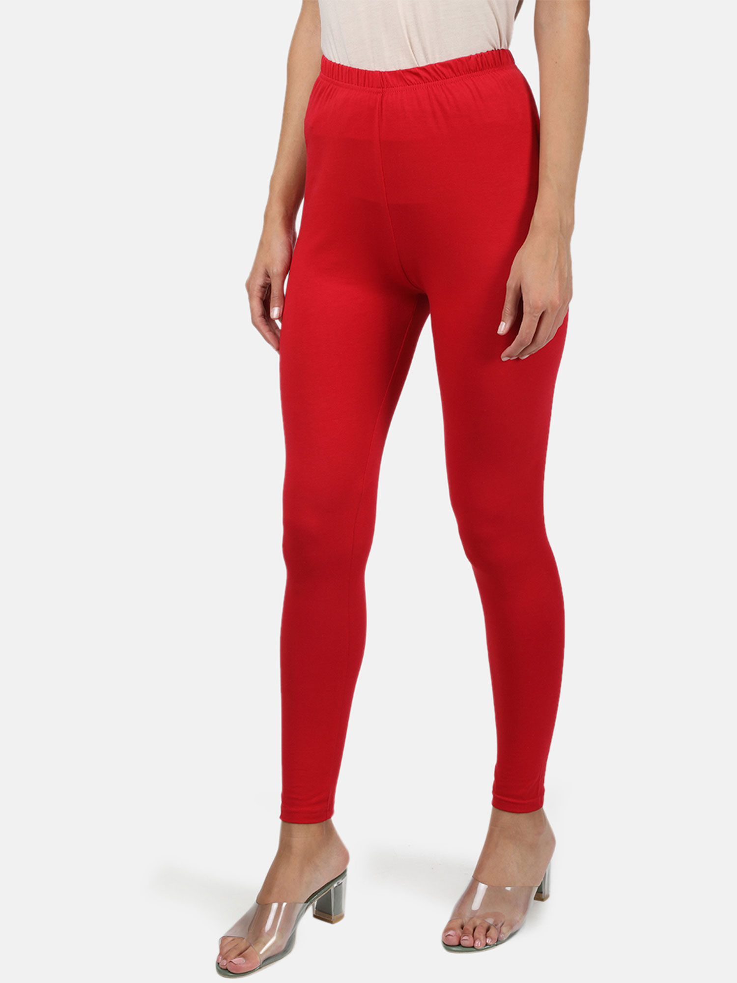 Buy Monte Carlo Women Red Solid Cotton 